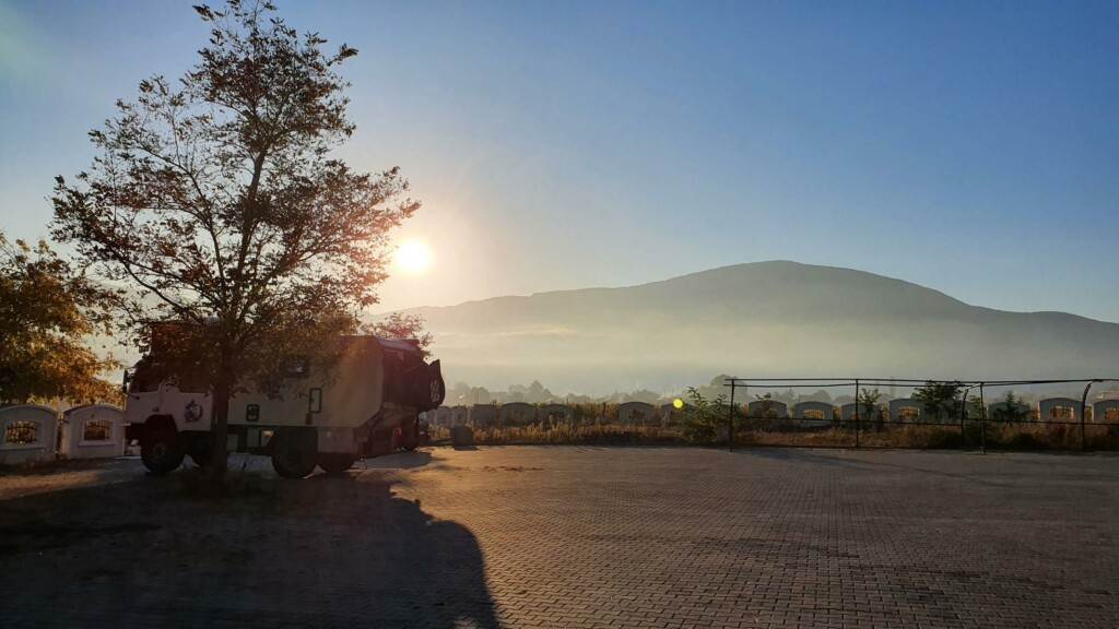 Morgennebel in Nordmazedonien